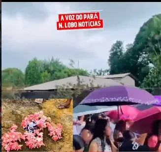Comoção e revolta marcam despedida de menina de 1 ano e 3 meses em Colares